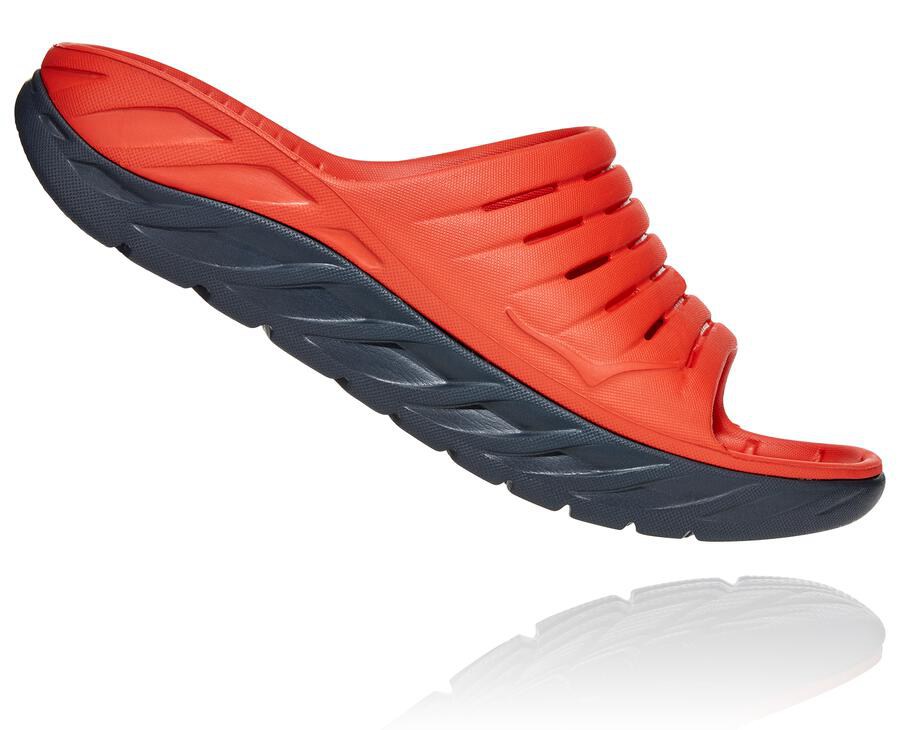 Chanclas Hoka One One Hombre - Ora Recovery - Rojas - WQE904652